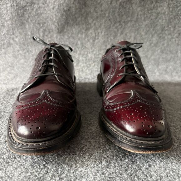 British Walkers Custom Burgundy Wingtip Brogue Dress Shoes 9.5 B Leather Oxford main image 14